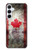 W2490 Canada Maple Leaf Flag Texture Case Cover Custodia e Flip Case per Samsung Galaxy A55 5G