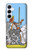 W3068 Tarot Card Queen of Swords Case Cover Custodia e Flip Case per Samsung Galaxy A55 5G