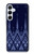 W3950 Textile Thai Blue Pattern Case Cover Custodia e Flip Case per Samsung Galaxy A55 5G