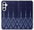 W3950 Textile Thai Blue Pattern Case Cover Custodia e Flip Case per Samsung Galaxy A55 5G