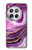 W3896 Purple Marble Gold Streaks Case Cover Custodia e Flip Case per OnePlus 12