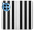 W2297 Black and White Vertical Stripes Case Cover Custodia e Flip Case per OnePlus 12R