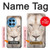 W2399 White Lion Face Case Cover Custodia e Flip Case per OnePlus 12R