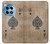 W2928 Vintage Spades Ace Card Case Cover Custodia e Flip Case per OnePlus 12R
