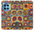 W3409 Squares Concentric Circles Case Cover Custodia e Flip Case per OnePlus 12R