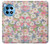 W3688 Floral Flower Art Pattern Case Cover Custodia e Flip Case per OnePlus 12R