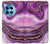 W3896 Purple Marble Gold Streaks Case Cover Custodia e Flip Case per OnePlus 12R