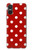 W2951 Red Polka Dots Case Cover Custodia e Flip Case per Sony Xperia 10 VI