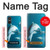 W3878 Dolphin Case Cover Custodia e Flip Case per Sony Xperia 10 VI