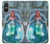 W3911 Cute Little Mermaid Aqua Spa Case Cover Custodia e Flip Case per Sony Xperia 10 VI