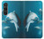 W3878 Dolphin Case Cover Custodia e Flip Case per Sony Xperia 1 VI