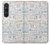 W3903 Travel Stamps Case Cover Custodia e Flip Case per Sony Xperia 1 VI