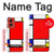 W0157 Composition Red Blue Yellow Case Cover Custodia e Flip Case per Motorola Moto G Stylus 5G (2024)