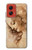 W1045 Leonardo da Vinci Woman's Head Case Cover Custodia e Flip Case per Motorola Moto G Stylus 5G (2024)