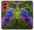 W1565 Bluebird of Happiness Blue Bird Case Cover Custodia e Flip Case per Motorola Moto G Stylus 5G (2024)