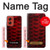 W2879 Red Arowana Fish Scale Case Cover Custodia e Flip Case per Motorola Moto G Stylus 5G (2024)