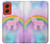 W3070 Rainbow Unicorn Pastel Sky Case Cover Custodia e Flip Case per Motorola Moto G Stylus 5G (2024)