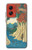 W3348 Utagawa Hiroshige The Monkey Bridge Case Cover Custodia e Flip Case per Motorola Moto G Stylus 5G (2024)