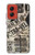 W3441 Vintage Travel Case Cover Custodia e Flip Case per Motorola Moto G Stylus 5G (2024)