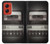 W3501 Vintage Cassette Player Case Cover Custodia e Flip Case per Motorola Moto G Stylus 5G (2024)