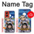 W3915 Raccoon Girl Baby Sloth Astronaut Suit Case Cover Custodia e Flip Case per Motorola Moto G Stylus 5G (2024)
