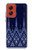 W3950 Textile Thai Blue Pattern Case Cover Custodia e Flip Case per Motorola Moto G Stylus 5G (2024)