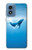 W0843 Blue Whale Case Cover Custodia e Flip Case per Motorola Moto G Play 4G (2024)