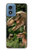 W1452 Trex Raptor Dinosaur Case Cover Custodia e Flip Case per Motorola Moto G Play 4G (2024)