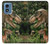 W1452 Trex Raptor Dinosaur Case Cover Custodia e Flip Case per Motorola Moto G Play 4G (2024)