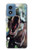 W1453 Trex Tyrannosaurus Rex Dinosaur Case Cover Custodia e Flip Case per Motorola Moto G Play 4G (2024)