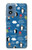 W2572 Marine Penguin Pattern Case Cover Custodia e Flip Case per Motorola Moto G Play 4G (2024)