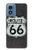 W3207 Route 66 Sign Case Cover Custodia e Flip Case per Motorola Moto G Play 4G (2024)