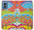 W3407 Hippie Art Case Cover Custodia e Flip Case per Motorola Moto G Play 4G (2024)