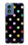 W3532 Colorful Polka Dot Case Cover Custodia e Flip Case per Motorola Moto G Play 4G (2024)