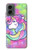 W3264 Pastel Unicorn Case Cover Custodia e Flip Case per Motorola Moto G 5G (2024)