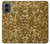 W3388 Gold Glitter Graphic Print Case Cover Custodia e Flip Case per Motorola Moto G 5G (2024)