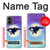 W3807 Killer Whale Orca Moon Pastel Fantasy Case Cover Custodia e Flip Case per Motorola Moto G 5G (2024)