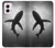 W2367 Shark Monochrome Case Cover Custodia e Flip Case per Motorola Moto G Power 5G (2024)