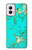 W2377 Turquoise Gemstone Texture Graphic Printed Case Cover Custodia e Flip Case per Motorola Moto G Power 5G (2024)