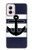 W2758 Anchor Navy Case Cover Custodia e Flip Case per Motorola Moto G Power 5G (2024)