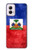 W3022 Haiti Flag Case Cover Custodia e Flip Case per Motorola Moto G Power 5G (2024)