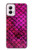 W3051 Pink Mermaid Fish Scale Case Cover Custodia e Flip Case per Motorola Moto G Power 5G (2024)