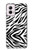 W3056 Zebra Skin Texture Graphic Printed Case Cover Custodia e Flip Case per Motorola Moto G Power 5G (2024)