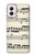 W3082 Music Sheet Case Cover Custodia e Flip Case per Motorola Moto G Power 5G (2024)