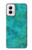 W3147 Aqua Marble Stone Case Cover Custodia e Flip Case per Motorola Moto G Power 5G (2024)