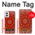 W3355 Bandana Red Pattern Case Cover Custodia e Flip Case per Motorola Moto G Power 5G (2024)