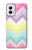 W3514 Rainbow Zigzag Case Cover Custodia e Flip Case per Motorola Moto G Power 5G (2024)