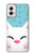 W3542 Cute Cat Cartoon Case Cover Custodia e Flip Case per Motorola Moto G Power 5G (2024)