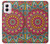 W3694 Hippie Art Pattern Case Cover Custodia e Flip Case per Motorola Moto G Power 5G (2024)