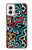 W3712 Pop Art Pattern Case Cover Custodia e Flip Case per Motorola Moto G Power 5G (2024)